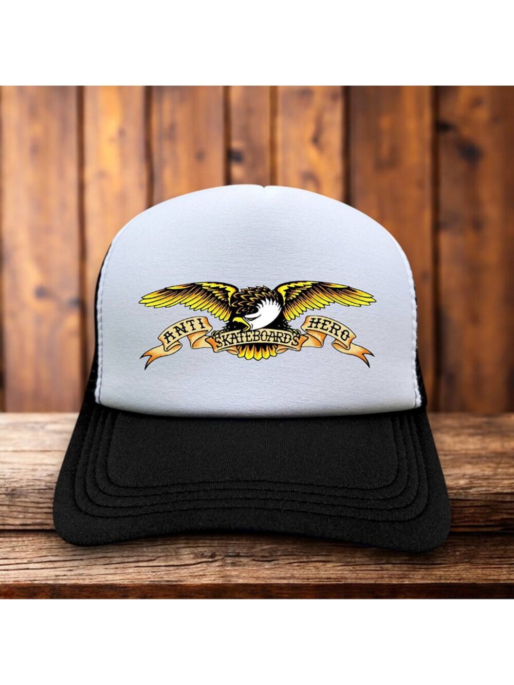 Retro Anti-Hero Skateboard Mens Trucker Hat Black Snapback Skateboard Ball Cap